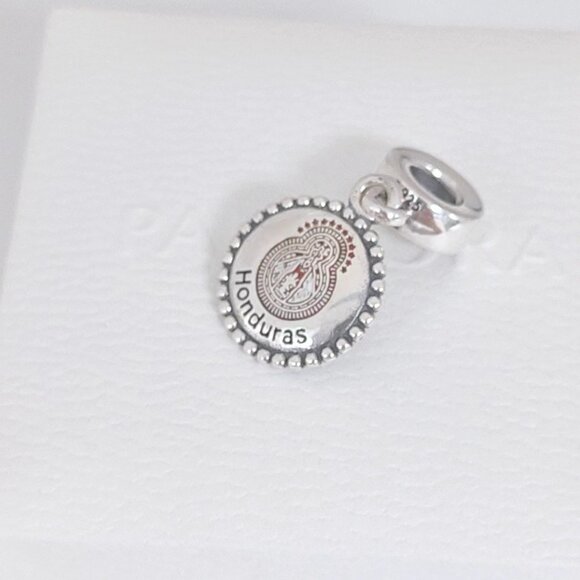 Pandora Honduras Virgin Travel Destination City Dangle Charm Pendant S925 Silver - Picture 4 of 8